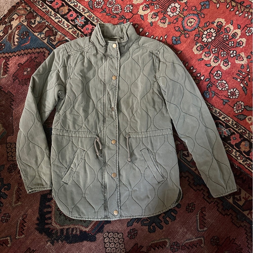 Maurices Quilted Sage Jacket